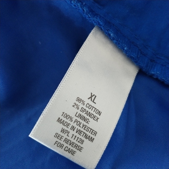 Dress Barn Blue Lightweight Cotton Spandex Open Front Jacket XL - Picture 7 of 10